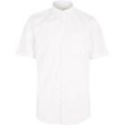 River Island Menswhite Twill Short Sleeve Shirt