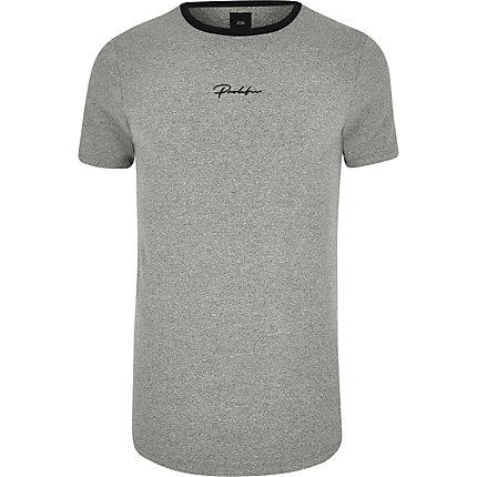 River Island Mens Big And Tall Prolific Curve Hem T-shirt