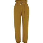 River Island Womens Rust Paperbag Tapered Trousers