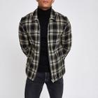 River Island Mens Check Zip-up Overshirt