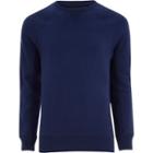 River Island Mens Cobalt Long Sleeve Muscle Fit Sweatshirt