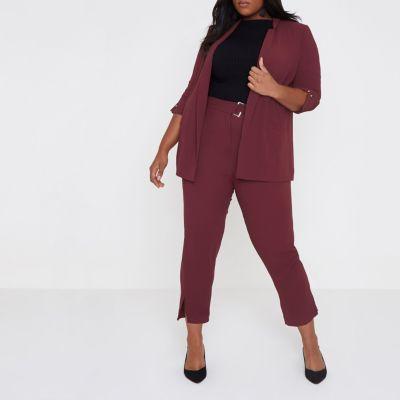 River Island Womens Plus Bar Cuff Longline Blazer