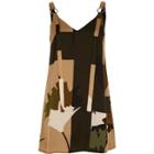 River Island Womens Petite Printed Eyelet Slip Dress