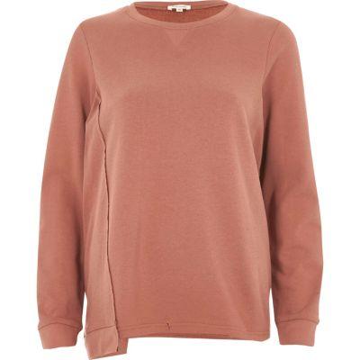 River Island Womens Deconstructed Hem Sweatshirt