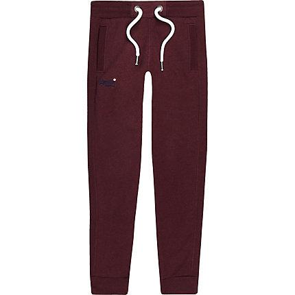 River Island Mens Superdry Cuffed Joggers