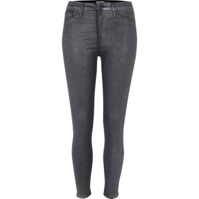River Island Womens Glitter Coated Skinny Molly Jeggings
