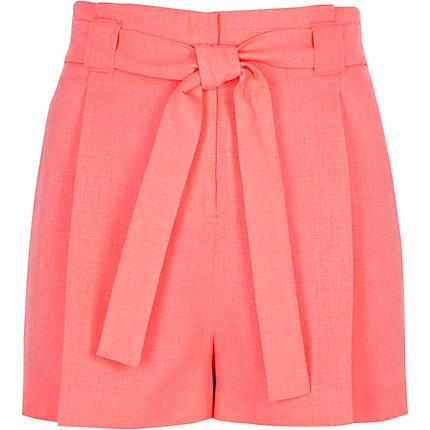 River Island Womens Plus Tie Waist Shorts