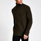 River Island Mens Slim Fit Roll Neck Knitted Jumper