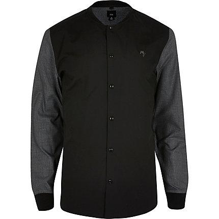 River Island Mens Contrast Sleeve Slim Fit Shirt