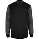 River Island Mens Contrast Sleeve Slim Fit Shirt