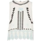 River Island Womens Print Embroidered Festival Tank Top