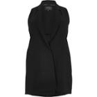River Island Womens Plus Sleeveless Cut-out Tux Jacket