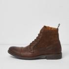 River Island Mens Leather Lace-up Boots
