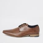 River Island Mens Mid Textured Derby Shoes