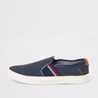 River Island Mens Elastic Tape Slip On Plimsolls