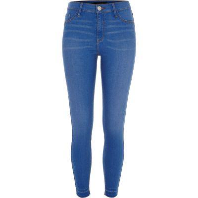River Island Womens Bleached Wash Molly Jeggings