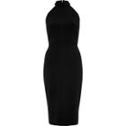 River Island Womens Tie Back High Neck Bodycon Dress