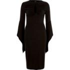 River Island Womens Ruched Keyhole Cut Out Bodycon Dress