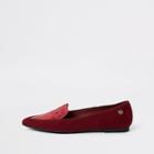 River Island Womens Pointed Toe Croc Flat Shoes