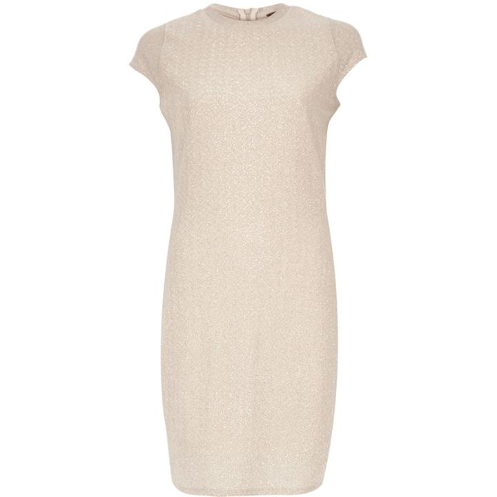 River Island Womens Nude Sparkly Bodycon Mini Dress
