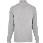 River Island Mens Textured Roll Neck Sweater
