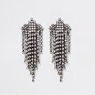 River Island Womens Diamante Drop Earrings