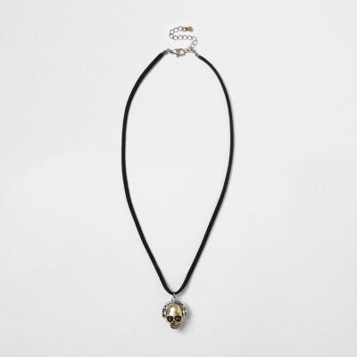 River Island Boys Headphone Skull Necklace