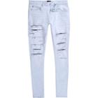 River Island Mens Ollie Ripped Super Skinny Spray On Jeans