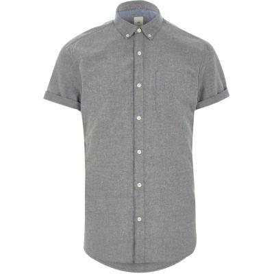 River Island Mens Big And Tall Brushed Short Sleeve Shirt