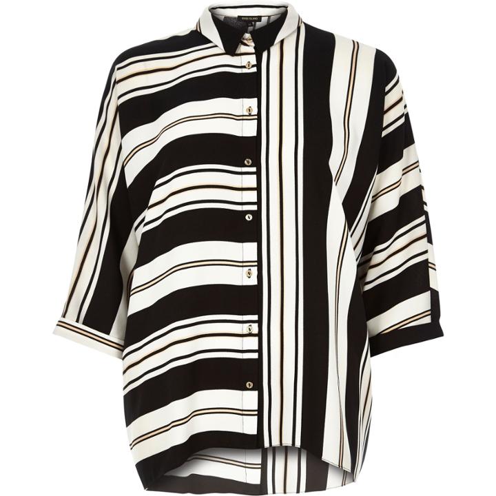 River Island Womens Contrast Stripe Shirt