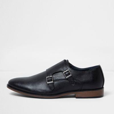 River Island Mens Double Monk Strap Shoes