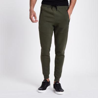 River Island Mens Jersey Muscle Fit Joggers