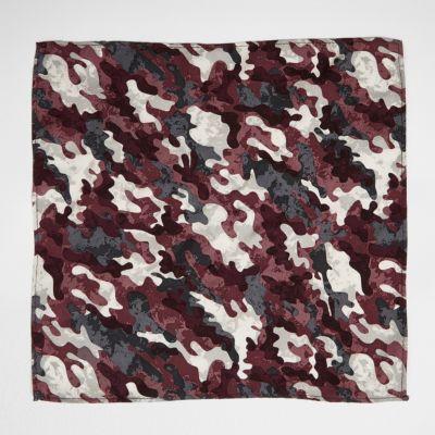 River Island Mens Camo Pocket Square