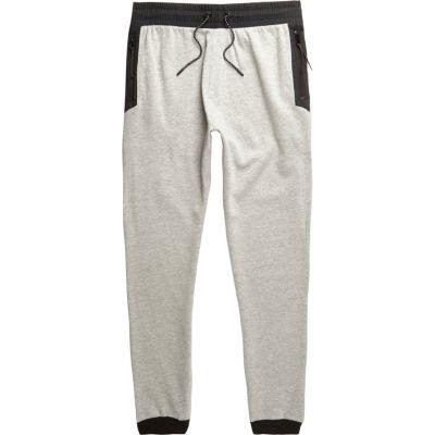 River Island Mens Marl Contrast Trims Joggers