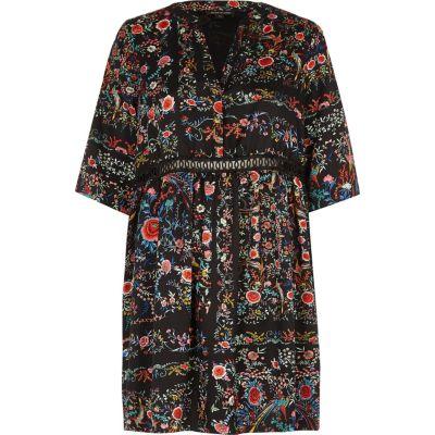 River Island Womens Print Smock Swing Dress
