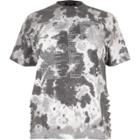 River Island Womens Plus Tour Tie Dye Slash Side T-shirt