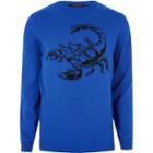 River Island Mensbig & Tall Knit Scorpion Sweater