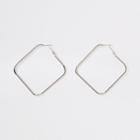 River Island Womens Silver Color Square Hoop Earrings