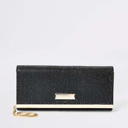 River Island Womens Diamante Baguette Clutch Bag