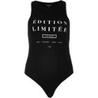River Island Womens 'edition Limitee' Print Bodysuit