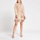 River Island Womens Petite Tassel Fringe Blazer Dress