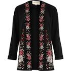 River Island Womens Floral Embroidered Duster Coat