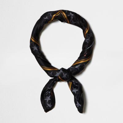 River Island Womens Metallic Print Neck Scarf