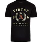 River Island Mens Big And Tall Slim Fit 'virtue' T-shirt