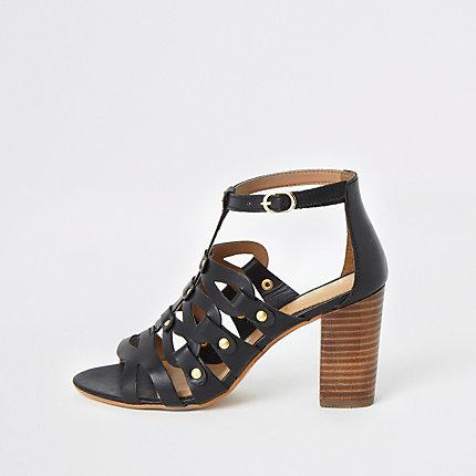 River Island Womens Stud Caged Heeled Sandal