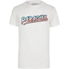 Mens Bellfield White 'paradise' Print T-shirt