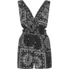 River Island Womens Paisley Cut Out Romper
