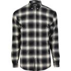 River Island Mens Check Muscle Fit Shirt