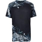 River Island Mensnavy Oriental Floral Print T-shirt