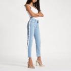 River Island Womens Casey Frayed Side Slim Fit Jeans